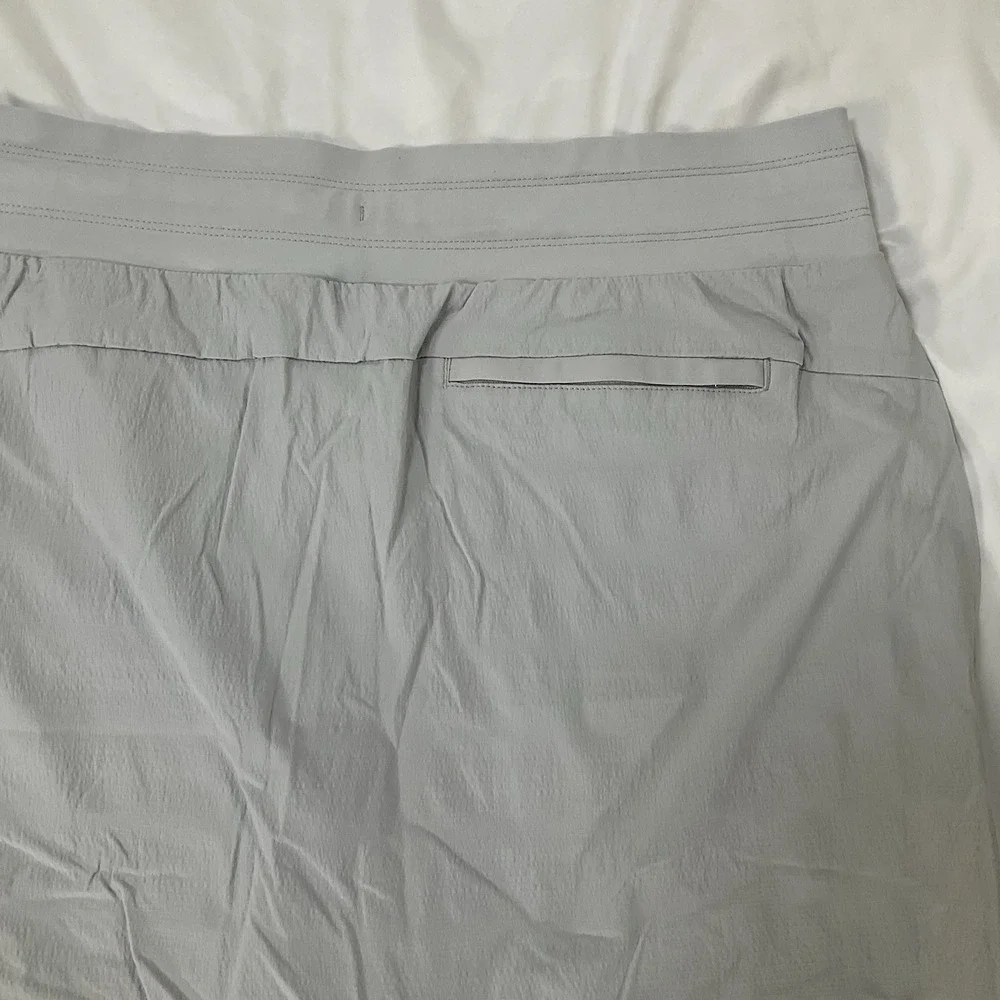 Athleta Trekkie North Skort Nylon Stretch Tennis Golf Athleisure Gray Sz 14T 440